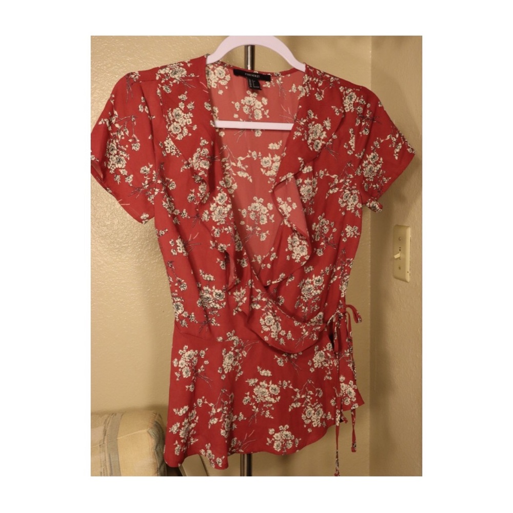 Forever 21 floral print blouse